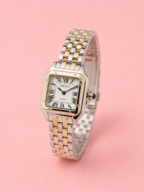 Panthere Classic Two-Tone Watch in Gold and Silver